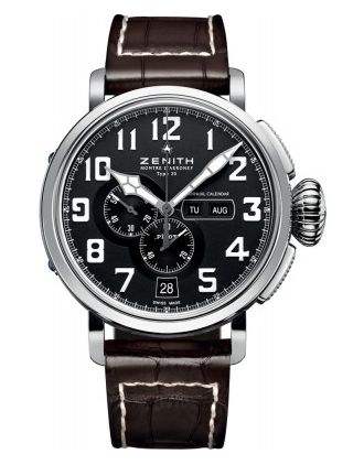 AAA Replica Zenith Pilot Montre d'Aeronef Type 20 Annual Calendar Mens Watch 03.2430.4054/21.C721