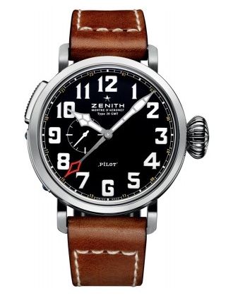 AAA Replica Zenith Pilot Montre d'Aeronef Type 20 GMT Mens Watch 03.2430.693/21.C723