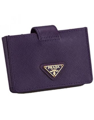 Prada Business Card Holder Purple