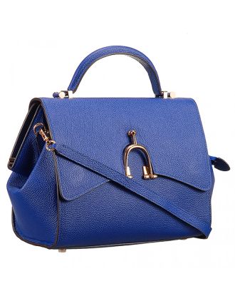 Hermes Stirrup Shoulder Bag Blue Electric 608093