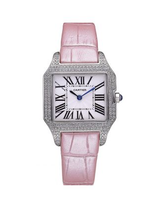 Cartier Santos 100 Diamond Silver Bezel 621910