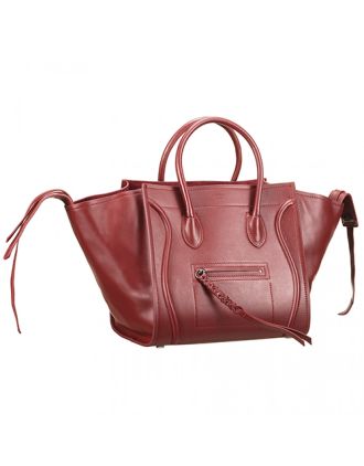 Celine Phantom Medium Burgundy