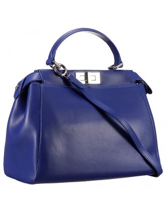 Fendi Peekaboo Medium Blue Bag