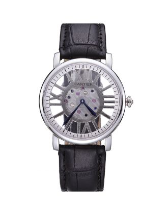 Cartier Rotonde Skeleton Flying Tourbillon Black 621972