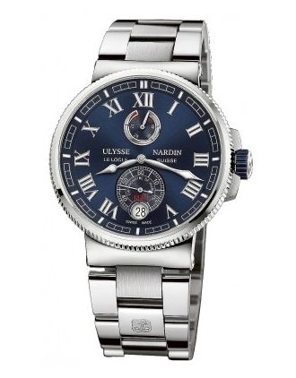 AAA Replica Ulysse Nardin Marine Chronometer Manufacture 43mm Mens Watch 1183-126-7m/43