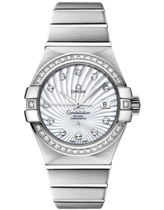 AAA Replica Omega Constellation Brushed Chronometer 31mm Ladies Watch 123.55.31.20.55.003