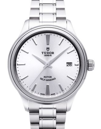 AAA Replica Tudor Style 38mm Silver Dial Steel Strap Mens Watch 12500
