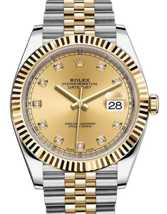 AAA Replica Rolex Datejust Steel and Yellow Gold Mens Watch 126333-0012