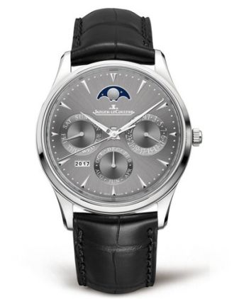 AAA Replica Jaeger-LeCoultre Master Ultra Thin Perpetual White Gold Watch 130354J