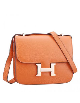 Hermes Constance Orange with Golden Buckle