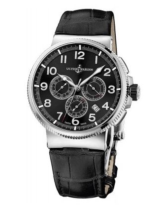 AAA Replica Ulysse Nardin Marine Chronograph Manufacture 43mm Mens Watch 1503-150/62