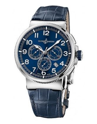 AAA Replica Ulysse Nardin Marine Chronograph Manufacture 43mm Mens Watch 1503-150/63