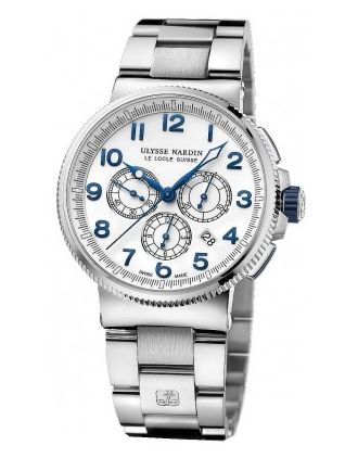 AAA Replica Ulysse Nardin Marine Chronograph Manufacture 43mm Mens Watch 1503-150-7m/60