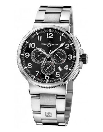 AAA Replica Ulysse Nardin Marine Chronograph Manufacture 43mm Mens Watch 1503-150-7m/62