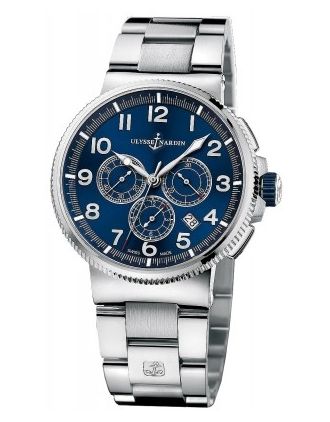 AAA Replica Ulysse Nardin Marine Chronograph Manufacture 43mm Mens Watch 1503-150-7m/63
