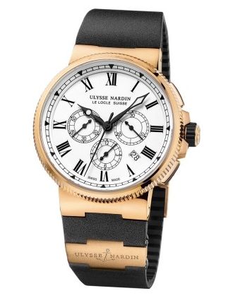 AAA Replica Ulysse Nardin Marine Chronograph Manufacture 43mm Mens Watch 1506-150-3/LE