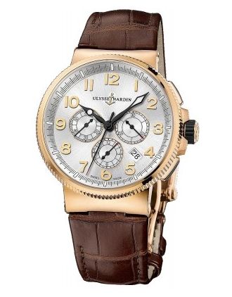 AAA Replica Ulysse Nardin Marine Chronograph Manufacture 43mm Mens Watch 1506-150/61