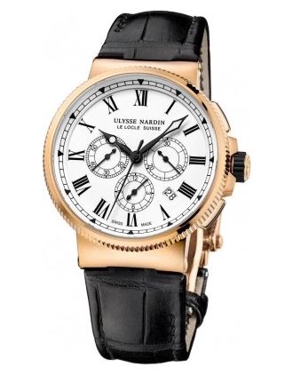 AAA Replica Ulysse Nardin Marine Chronograph Manufacture 43mm Mens Watch 1506-150/LE