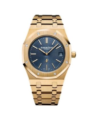 AAA Replica Audemars Piguet Royal Oak Extra-Thin Blue Dial Watch 15202BA.OO.1240BA.01