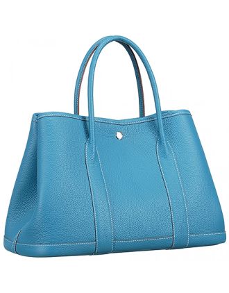 Hermes Garden Party Tote Blue
