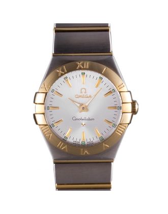 Omega Constellation White Dial Two Tone Band som90 621470