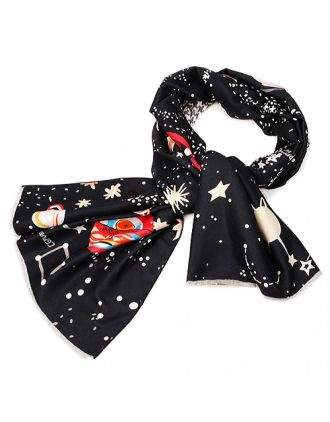 Valentino Starry Sky Scarf Black 621809