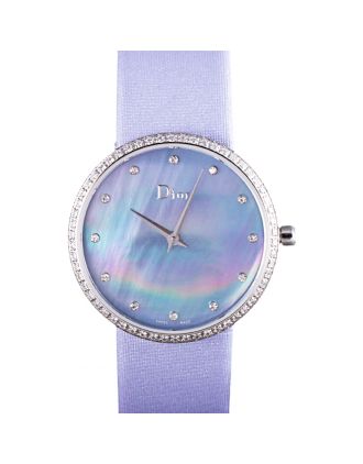 La D de Dior Lavender Rubber Strap with Lavender Dial 621509