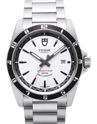 AAA Replica Tudor Grantour Date Bay White Dial Steel Strap Mens Watch 20500N-3