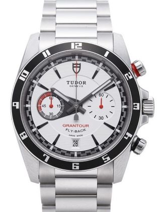 AAA Replica Tudor Grantour Chrono Fly Back White Dial Steel Strap Mens Watch 20550N-95730white