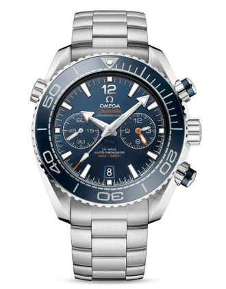 AAA Replica Omega Seamaster Planet Ocean 600M Chronograph Stainless Steel Blue Watch 215.30.46.51.03.001
