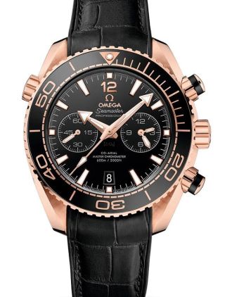 AAA Replica Omega Seamaster Planet Ocean 600M Co-Axial Master Chronograph Sedna Gold Watch 215.63.46.51.01.001
