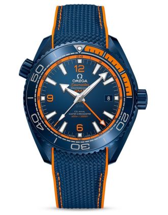 AAA Replica Omega Seamaster Planet Ocean 600M Co-Axial Master Chronometer GMT Big Blue Watch 215.92.46.22.03.001