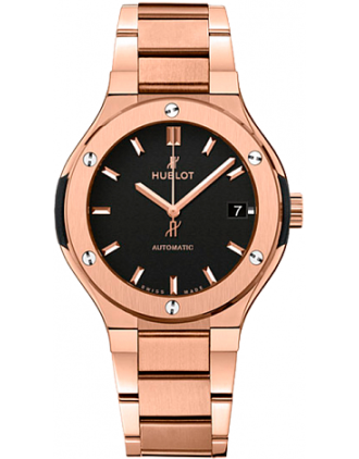AAA Replica Hublot Classic Fusion 38mm Watch Gold 568.OX.1180.OX
