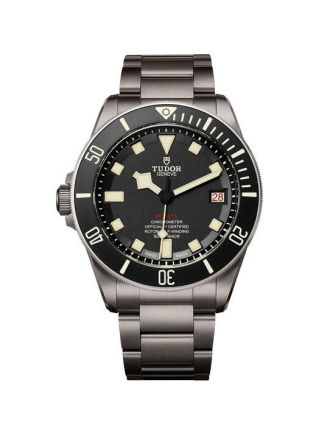 AAA Replica Tudor Pelagos Black Dial Titanium Watch 25610TNL