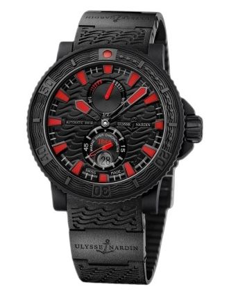 AAA Replica Ulysse Nardin Maxi Marine Diver Black Sea Mens Watch 263-92-3c