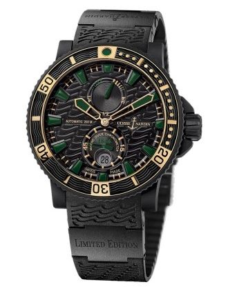 AAA Replica Ulysse Nardin Maxi Marine Diver Black Sea Mens Watch 263-92LE-3c/928-rg