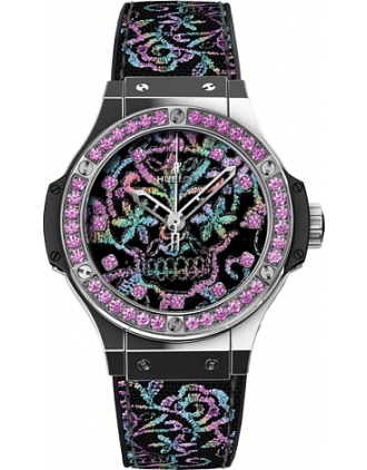 AAA Replica Hublot Big Bang Broderie Sugar Skull Steel Watch 343.SS.6599.NR.1233