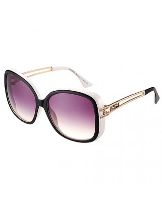 Hermes Studded Carriage Detail White Frame Sunglasses 308096