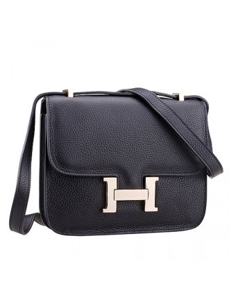 Hermes Constance Black with Golden Buckle