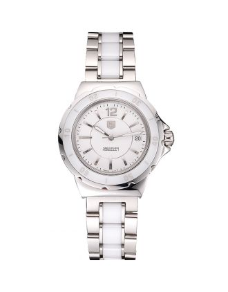 Tag Heuer Formula 1 White Ceramic Bezel White Dial