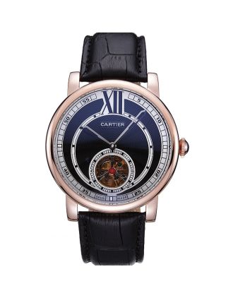 Cartier Rotonde Flying Tourbillon Black Dial 621937