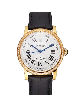 Swiss Cartier Ballon Bleu GMT Silver Dial Rose Gold Case And Bracelet
