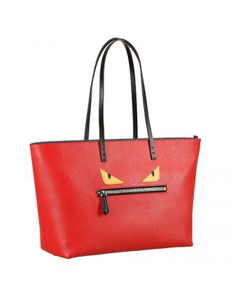 Fendi Orange Monster Tote Bag
