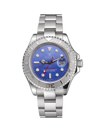 Swiss Rolex Yacht-Master Blue Dial Stainless Steel Case And Bracelet