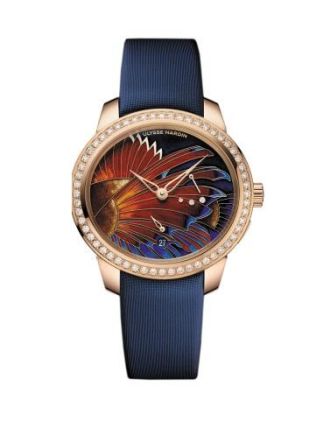 AAA Replica Ulysse Nardin Jade Diamonds Lionfish Ladies Watch 3106-125B/LIONFISH