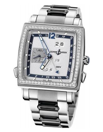 AAA Replica Ulysse Nardin Quadrato Dual Time Perpetual Mens Watch 320-90b-8m/61
