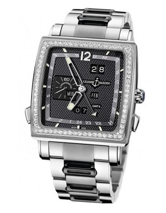 AAA Replica Ulysse Nardin Quadrato Dual Time Perpetual Mens Watch 320-90b-8m/62