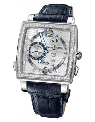 AAA Replica Ulysse Nardin Quadrato Dual Time Perpetual Mens Watch 320-90b/91