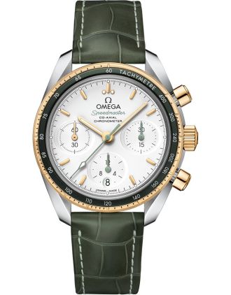 AAA Replica Omega Speedmaster 38mm Co-Axial Green Bezel Watches 324.23.38.50.02.001