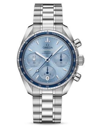 AAA Replica Omega Speedmaster 38mm Co-Axial Blue Dail Watches 324.30.38.50.03.001